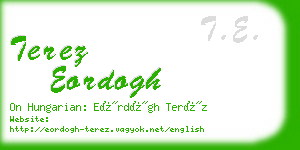 terez eordogh business card