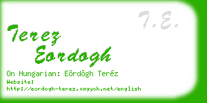 terez eordogh business card